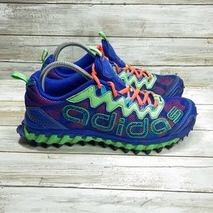 Adidas Vigor TR 3 Trail Running Shoe Blue Green Mens Sneakers Size US 9